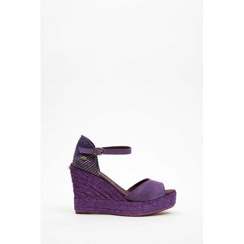 Espadrilles Femme La Valeta Charlene Peep Toe T38 Morado
