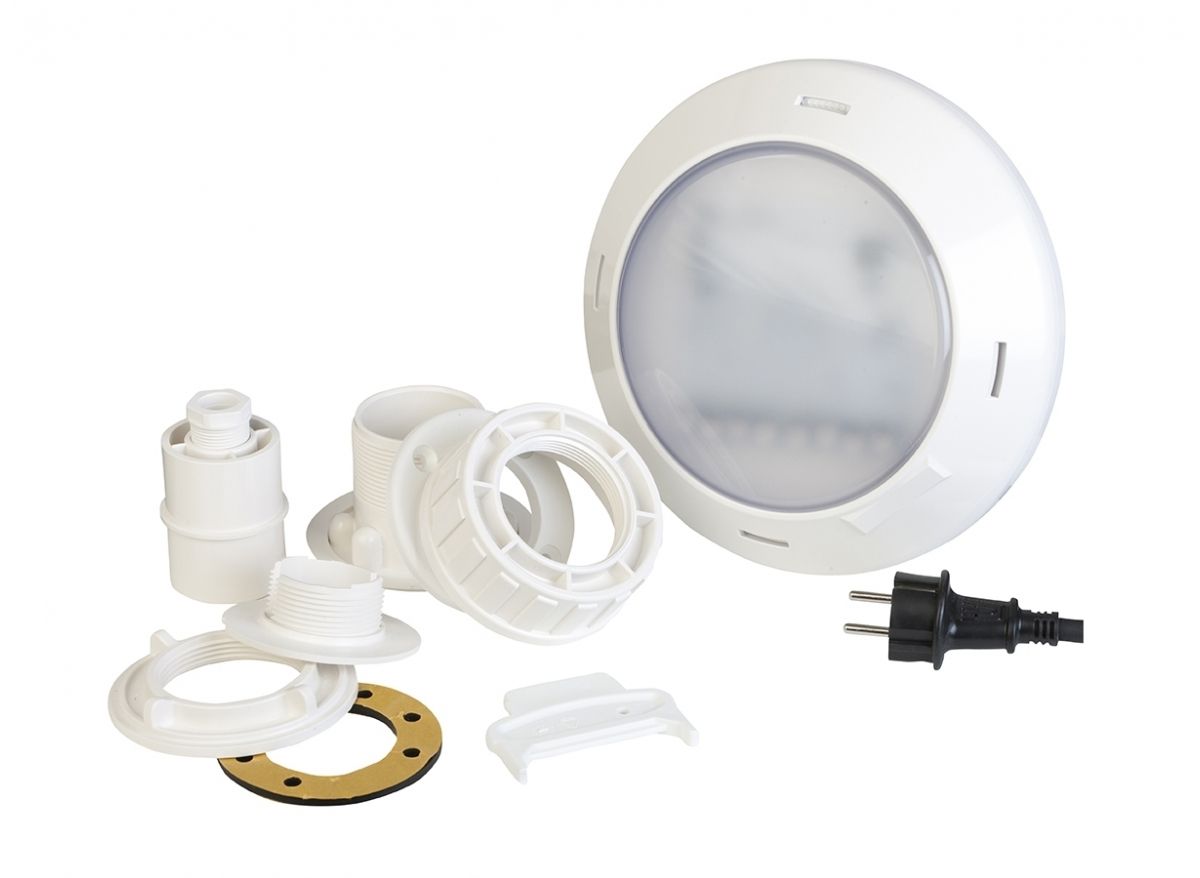 Projecteur LED blanc pour piscine bois - Gr&eacute;
