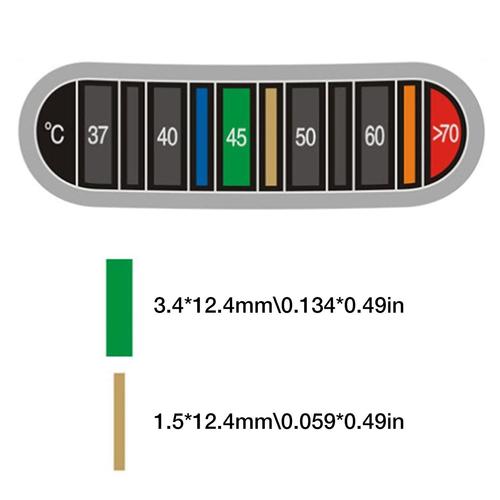 Autocollant thermomètre pour aquarium - Thermomètre numérique d