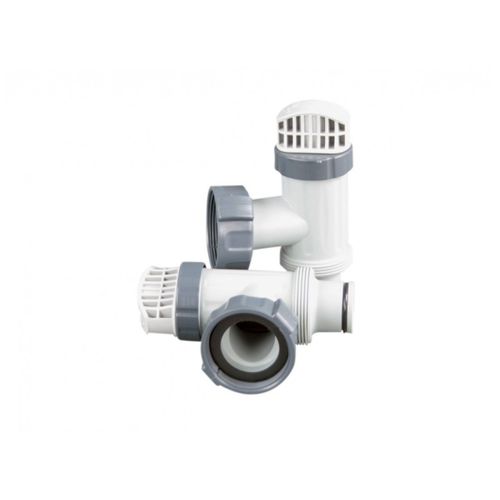 Lot de 2 vannes d'arrêt 38 mm pour piscine INTEX
