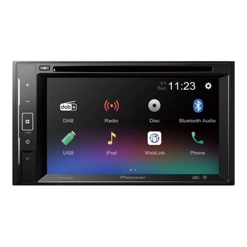 Pioneer AVH-A240DAB - Récepteur DVD - affichage - 6.2" - écran tactile - unité intégrée au tableau de bord - Double-Din - 50 Watts x 4