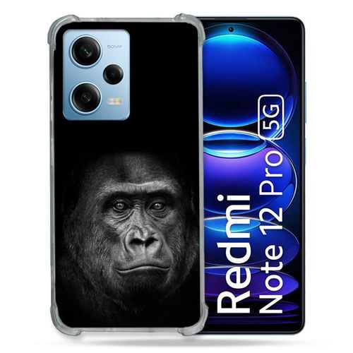 Coque Renforcée Pour Xiaomi Redmi Note 12 Pro 5g Animal Gorille Noir