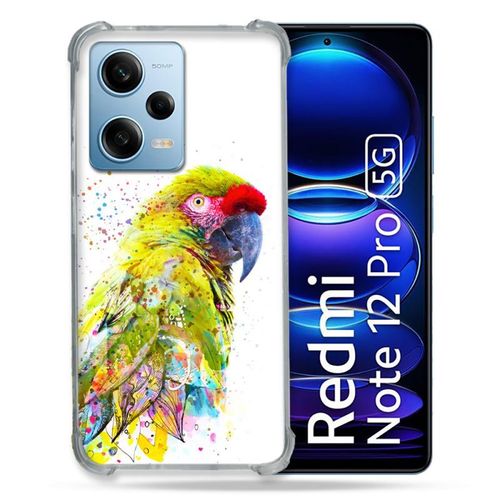 Coque Renforcée Pour Xiaomi Redmi Note 12 Pro 5g Animal Perroquet Jaune