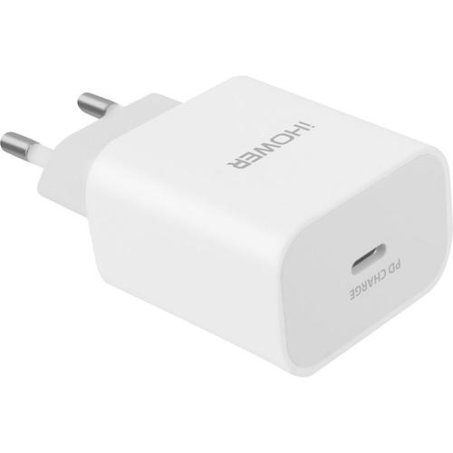 Chargeur Secteur Ihower Usb-C 18w / 3a Power Delivery - Blanc