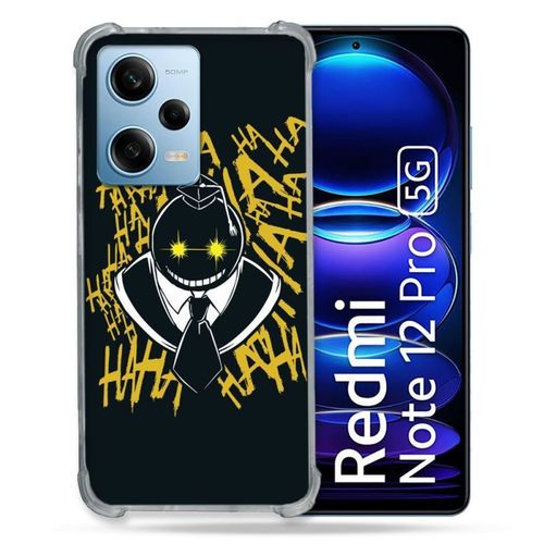 Coque Renforcée Pour Xiaomi Redmi Note 12 Pro 5g Manga Assassination Classroom Kuro Noir