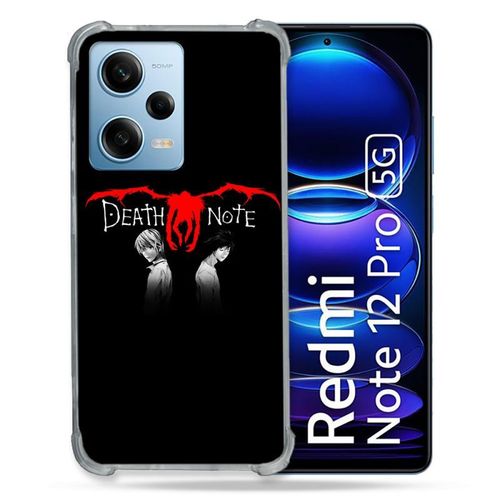 Coque Renforcée Pour Xiaomi Redmi Note 12 Pro 5g Manga Death Note Noir