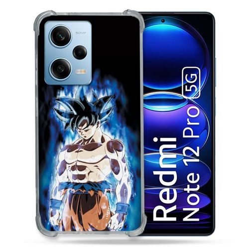 Coque Renforcée Pour Xiaomi Redmi Note 12 Pro 5g Manga Dragon Ball Sangoku Noir