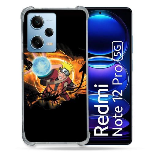 Coque Renforcée Pour Xiaomi Redmi Note 12 Pro 5g Manga Naruto Noir