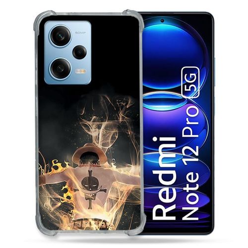 Coque Renforcée Pour Xiaomi Redmi Note 12 Pro 5g Manga One Piece Ace Noir