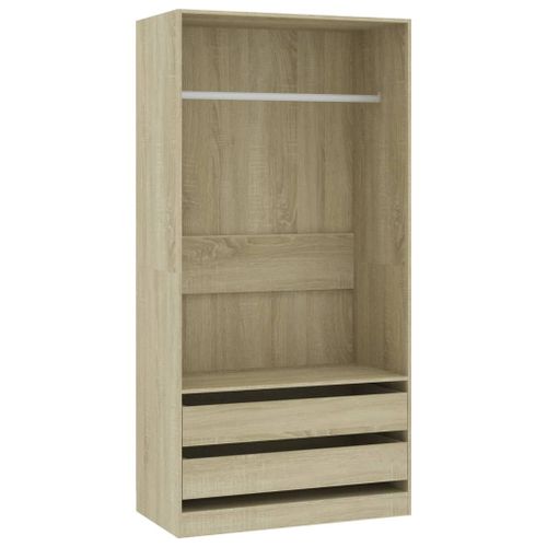 Vidaxl Garde-Robe Chêne Sonoma 100x50x200 Cm Bois D'ingénierie