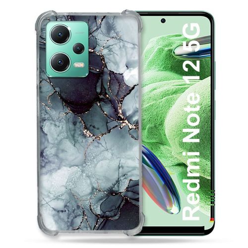 Coque Renforcée Pour Xiaomi Redmi Note 12 5g Texture Marbre Gris