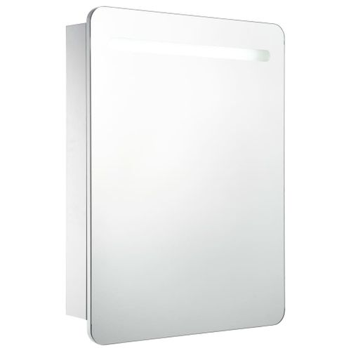 Vidaxl Armoire De Salle De Bain À Miroir Led 60x11x80 Cm