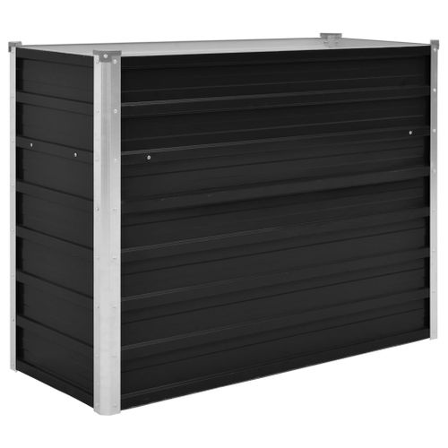 Vidaxl Lit Surélevé De Jardin Anthracite 100x40x77 Cm Acier Galvanisé