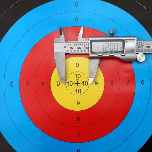Papier cible de tir à l'arc, demi-anneau, point de champ, 16x58cm, triple  cible, arc