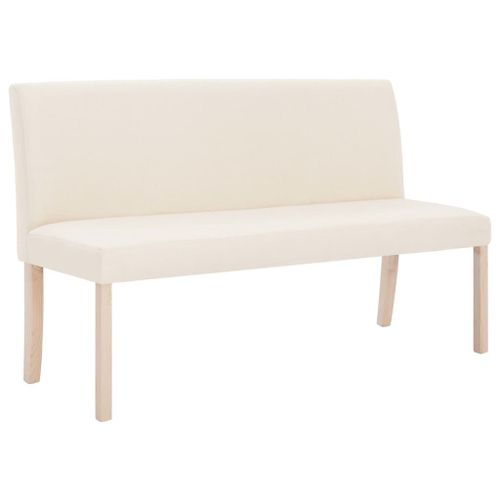 Vidaxl Banc 139,5 Cm Crème Polyester