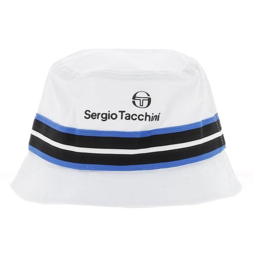 Bob Sergio Tacchini Lista Bucket Hat Blanc