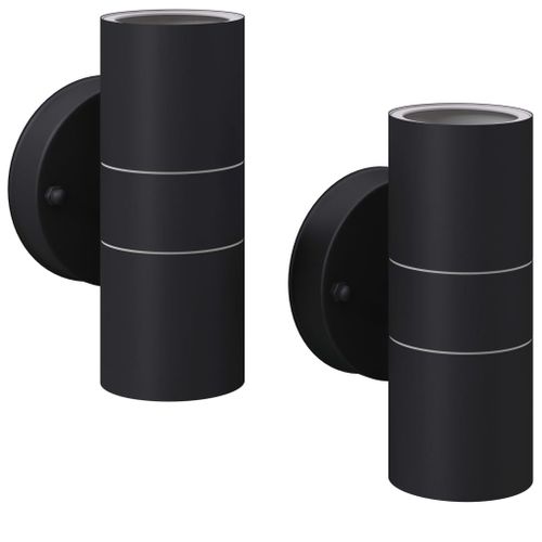 Applique Murale Led D'extérieur 2 Pcs Inox Vers Le Bas/Haut