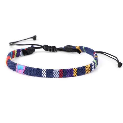 N°15 - Ajustable - Bracelet D'amitié En Coton Tissé Multicouche, Corde Tissée, Perlé, Fait À La Main, Ajustable, Pour Femmes Et Hommes