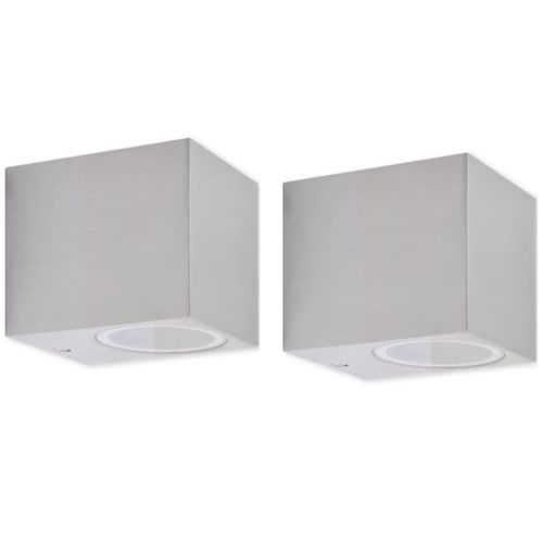 Applique Murale D'extérieur En Forme De Cube 2 Pcs