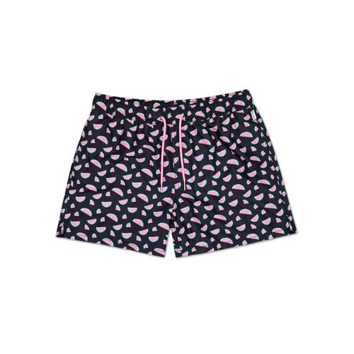 Black Swim Shorts For Men: Watermelon | Happy Socks