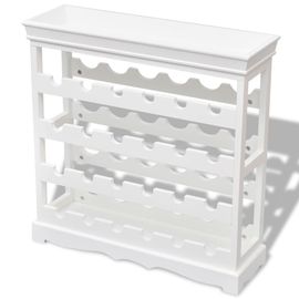 Vidaxl Casier À Bouteilles Abreu Blanc