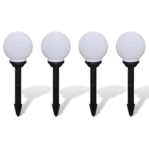Boule solaire extérieure 15cm 4 pièces