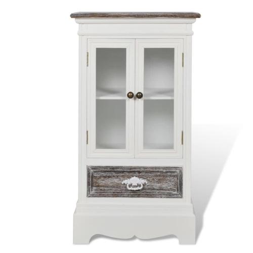 Armoire 2 Portes Et 1 Tiroir Blanc Bois