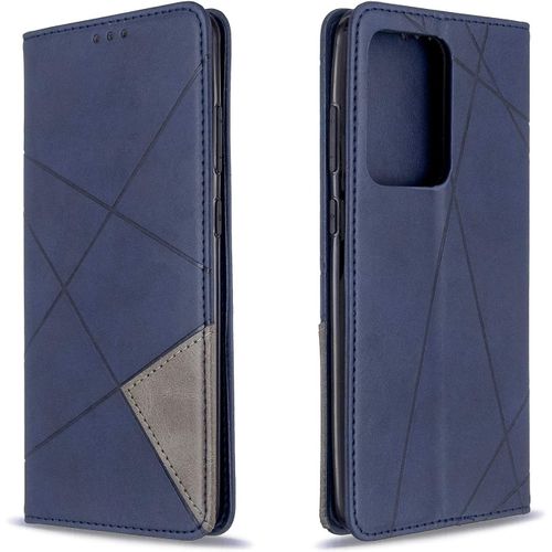 Coque Pour Samsung Galaxy S20 Plus, Housse Portefeuille En Cuir Etui De Protection Avec Tpu Silicone Bumper Antichoc Magnetique Flip Case, Porte Cartes Avec Fonction Support Cover (Bleu)