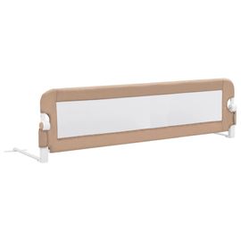 Barrière De Lit Enfant Taupe 150x42 Cm Polyester
