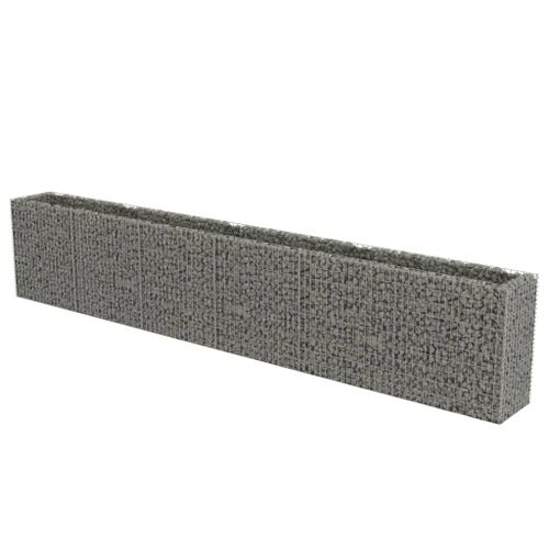 Vidaxl Lit Surélevé À Gabion Acier Galvanisé 540x50x100 Cm