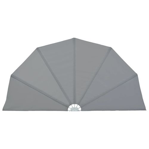 Vidaxl Auvent Latéral Pliable De Terrasse Gris 160 Cm