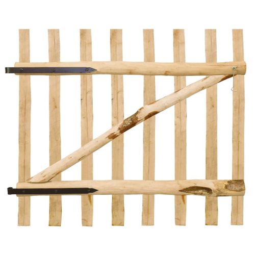 Portillon Simple De Clôture Bois De Noisetier 100 X 90 Cm