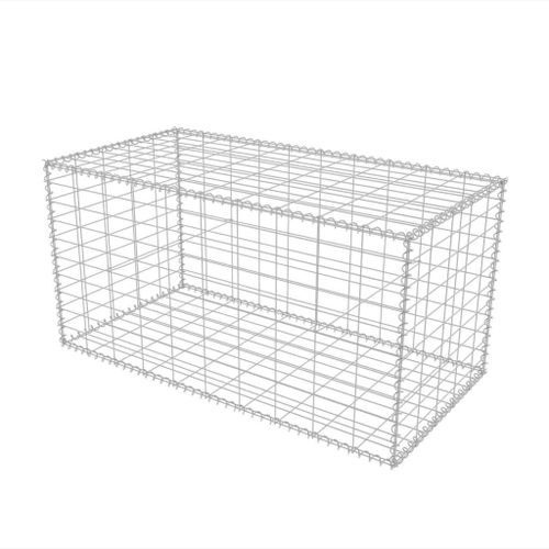 vidaXL Panier de gabion Acier galvanisé 100x50x50 cm