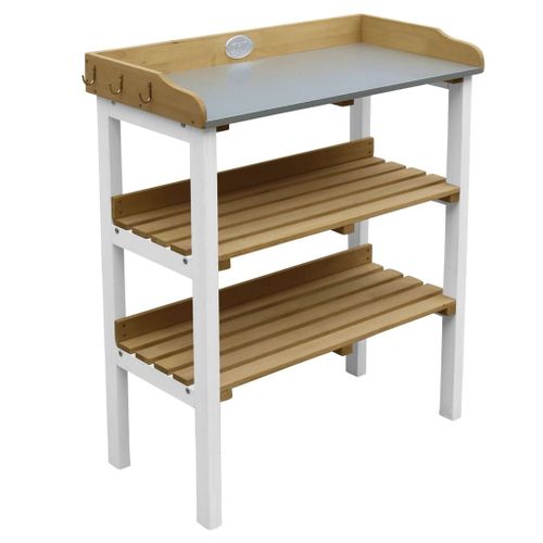 Axi Table De Jardinage Avec Etageres Marron Blanc
