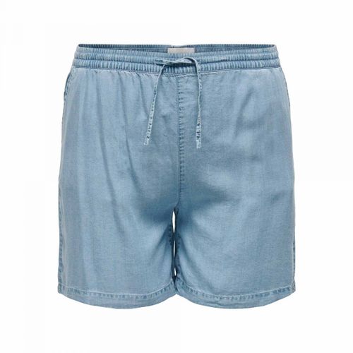 Short Denim Droit Fluide Élastique Cordon Femme Only Carmakoma