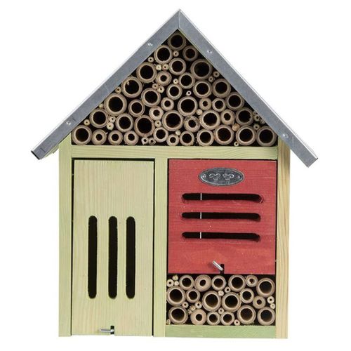 Esschert Design-Hôtel À Insectes, Taille L, Avec Brosse De Nettoyage.-Ed-Wa76