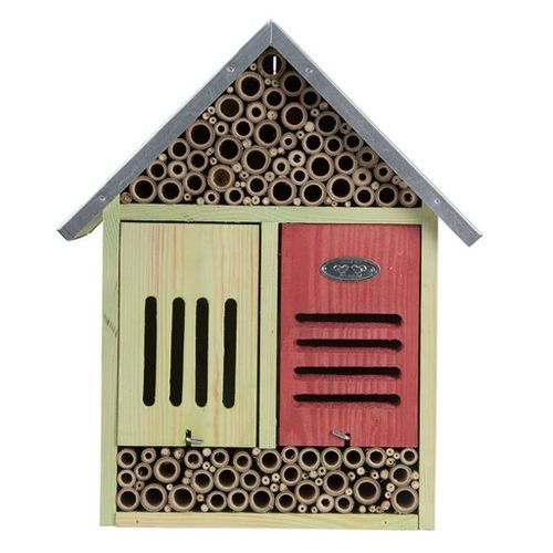 Esschert Design-Hôtel À Insectes, Taille Xl , Avec Brosse De Nettoyage. H 38 Cm.-Ed-Wa77