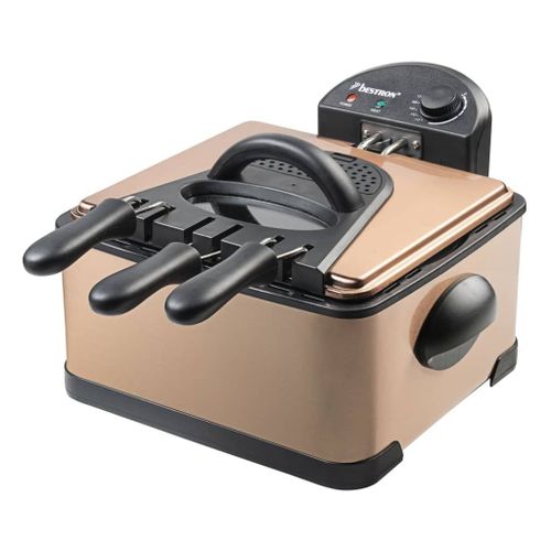 Bestron Copper Collection DF402CO - Friteuse - 4.5 litres - 2000 Watt