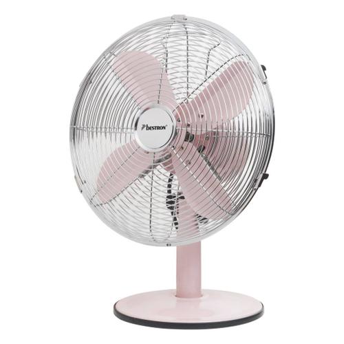 bestron - ventilateur de table 35w 35cm rose - dft35r