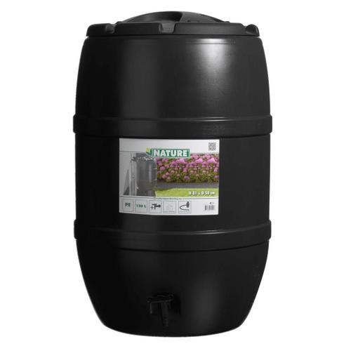 Nature Récupérateur d'eau de pluie 120 L 51x81 cm Noir