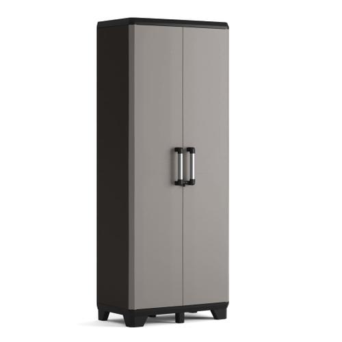 Keter Armoire De Rangement Avec Étagères Pro Noir Et Gris