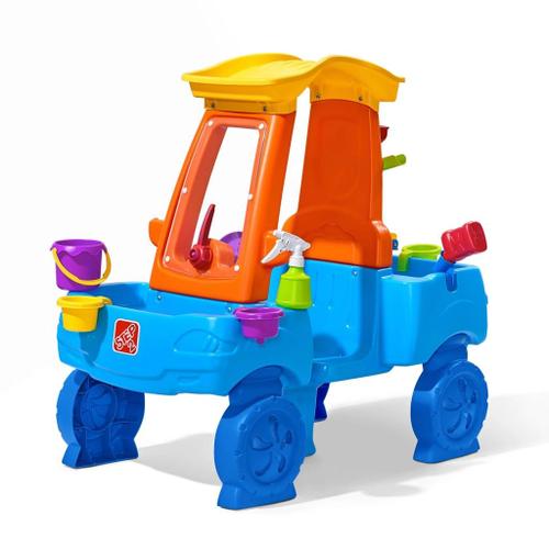 Table D'eau Pour Enfants Auto / Voiture | Table De Jeu Enfant À Eau Avec Kit D'accessoires De 13 Pièces | Table D'activité / Jouet Pour Le Jardin - Step2 Car Wash Splash Center