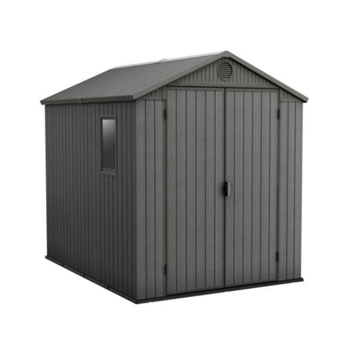 Abri Jardin Résine "Darwin 68" - 4,1m² - 199 X 244 X 221 Cm - Gris