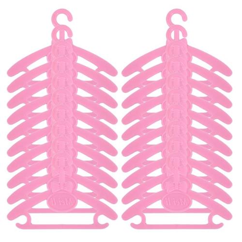 Cintres en plastique de 29cm pour poupées barbie, accessoires de vêtements pour filles, jeu de rôle de simulation