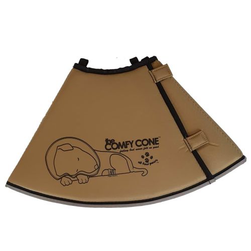 All Four Paws Collier Animaux De Compagnie Comfy Cone L 25 Cm Brun