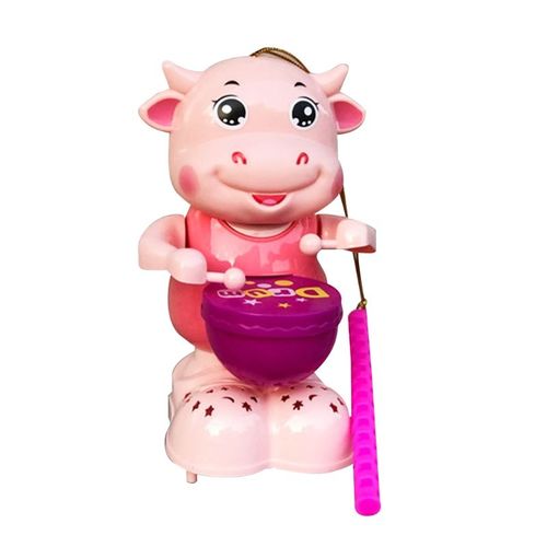 Tambour Électrique En Forme De Vache Dansante Mignonne Pour Bébé, Robot De Dessin Animé, Jouet Électrique, Jeu Parent Enfant, Cadeau Pour Enfant