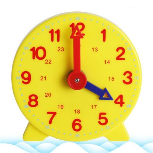 Horloge Afin D'apprendre À Lire L'heure Pour Étudiant Et Enseignant, Mécanisme À Engrenage, Apprentissage Montessori D'estimation Du Temps, 4 Pouces, 12/24 Heures,