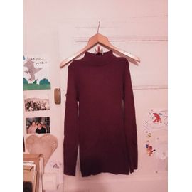 Pull Bordeaux 32 Xxs 3 Suisses Vintage Années 90.