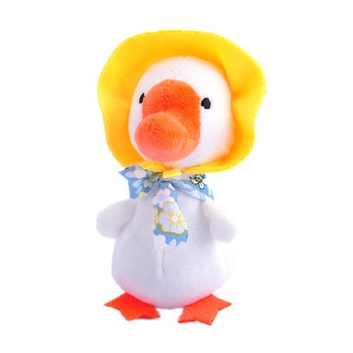 Porte Clés Interactif En Peluche De Canard, Poupée En Peluche Avec Coton Pp À L'intérieur, Cadeau De Noël