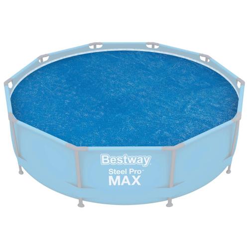 Bâche protection piscine Bestway Bache solaire ronde 2.89 metres Bleu 71432